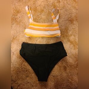 size small bikini bottoms are from shein top from xhilaration